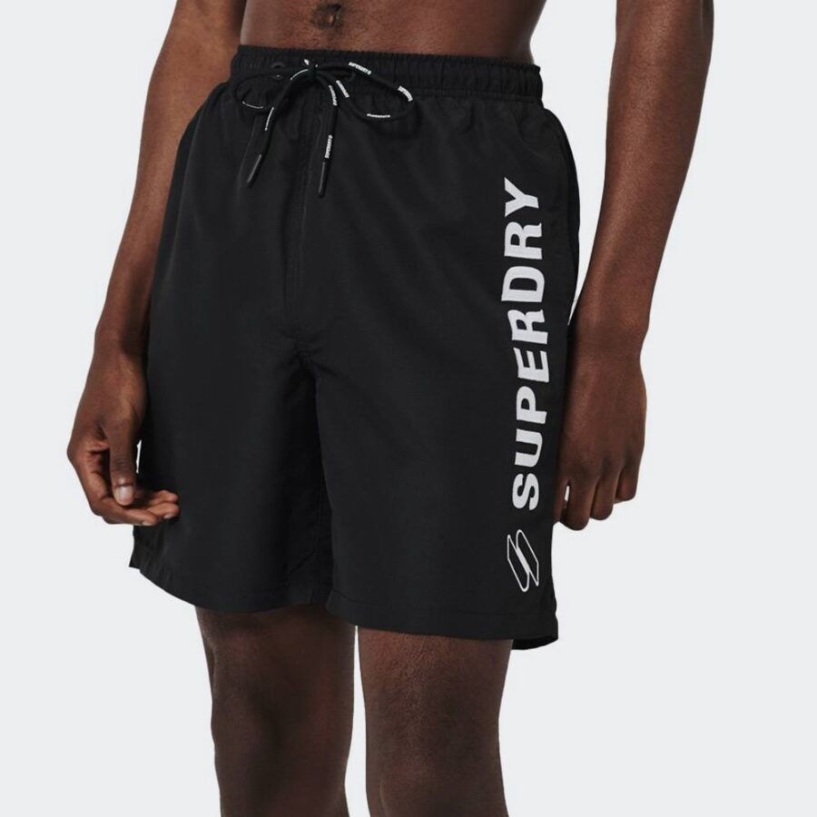 superdry code applque 19inch swim shorts 3