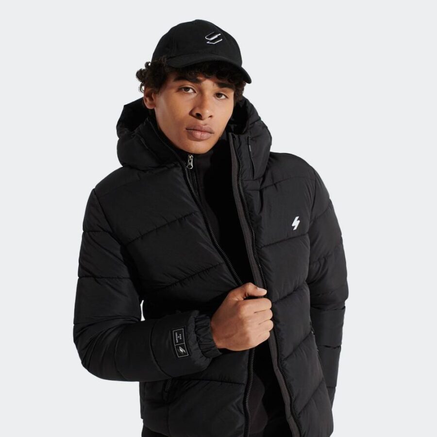 superdry hooded sports puffer 1