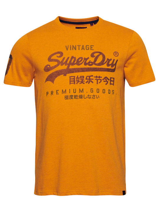 Vitzileosstores SUPERDRY VINTAGE VL CLASSIC TEE M1011317A 6RG GOLD