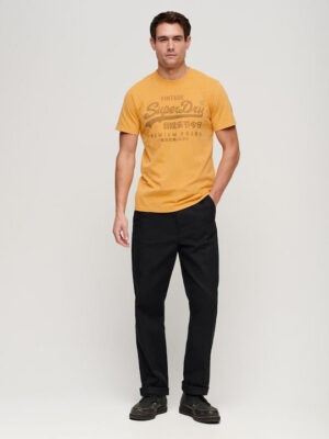 SUPERDRY CLASSIC VL HERITAGE T-SHIRT M1011895A 2AI YELLOW