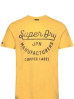 SUPERDRY COOPER LABEL SCRIPT TEE M1011905A 2AO YELLOW