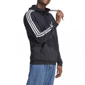 Vitzileosstores ADIDAS ESSENTIALS 3-STRIPES HOODIE IB4028 BLACK