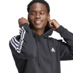 Vitzileosstores ADIDAS ESSENTIALS 3-STRIPES HOODIE IB4028 BLACK